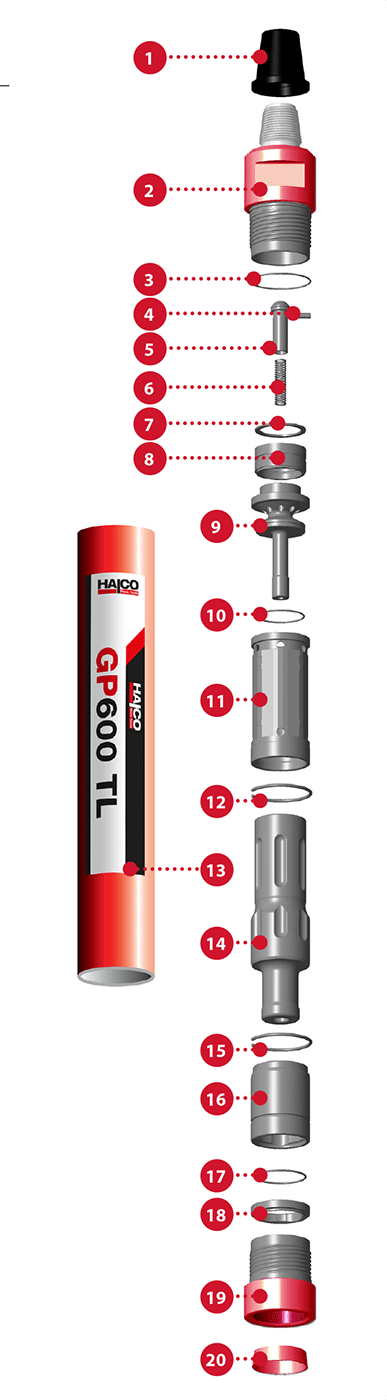 6” GP600 TL QL60 Hammer Part catalog