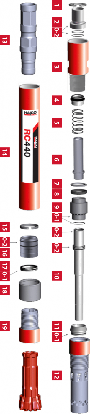 4” RC440 METZKE Hammer Part catalog