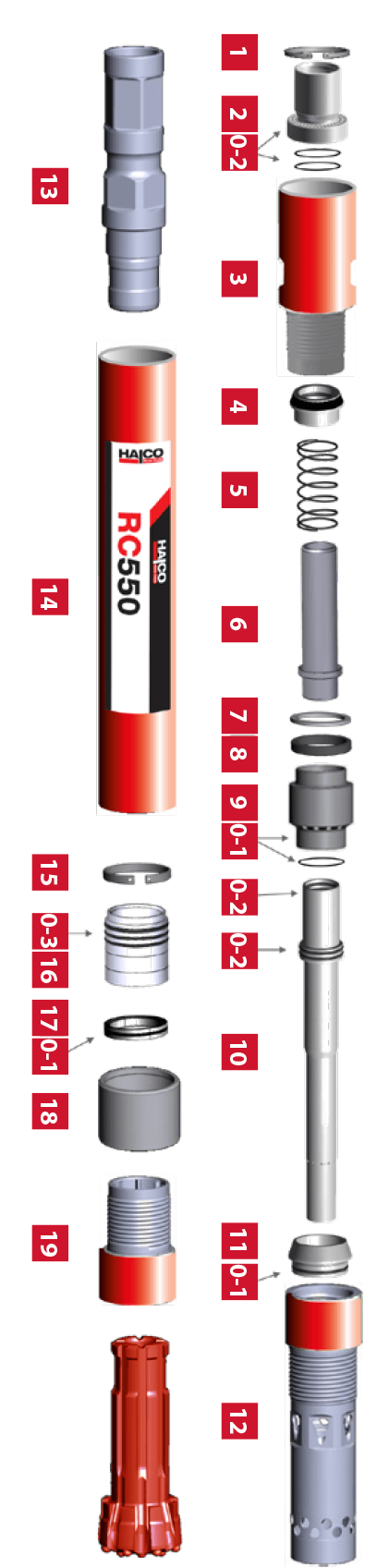 4½” RC550 METZKE RETENTION Hammer Part catalog